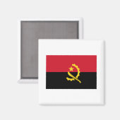 Angolese vlag AO Magneet (Voorkant / Achterkant)