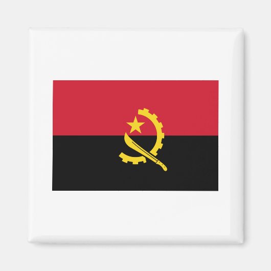 Angolese vlag AO Magneet (Voorkant)