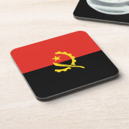 Angolese vlag bier onderzetter