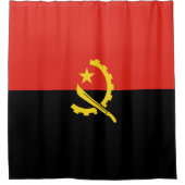 Angolese vlag douchegordijn (Voorkant)