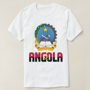 Angolese vlag en wapenschild t-shirt