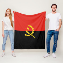 Angolese vlag fleece deken