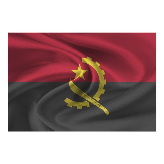 Angolese vlag foto afdruk (Voorkant)