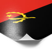 Angolese vlag foto afdruk (Hoek)