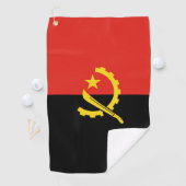 Angolese vlag golfhanddoek (Insitu)