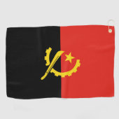 Angolese vlag golfhanddoek (Horizontaal)