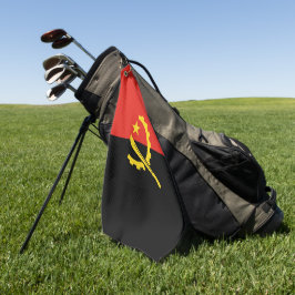 Angolese vlag golfhanddoek
