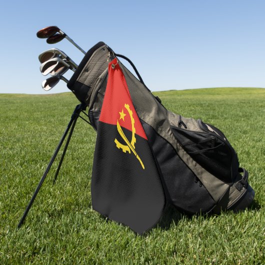 Angolese vlag golfhanddoek (Groen)