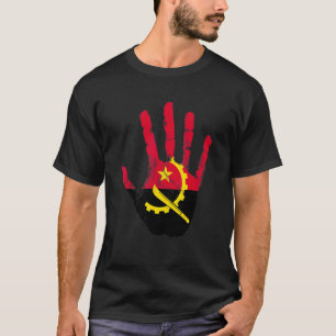 Angolese Vlag Hand Luanda Angolees Trots T-shirt