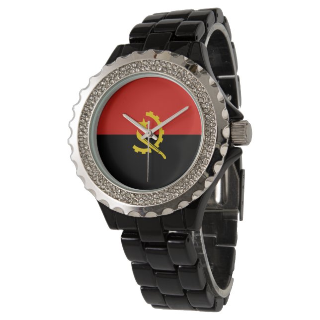 Angolese vlag horloge (Gekanteld)