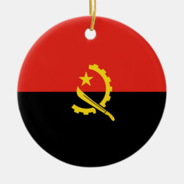 Angolese vlag keramisch ornament