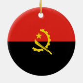 Angolese vlag keramisch ornament (Achterkant)
