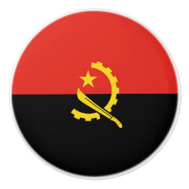 Angolese vlag keramische knop