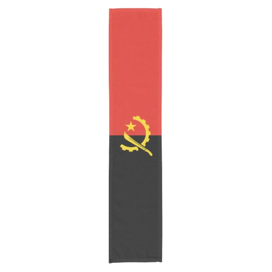 Angolese vlag korte tafelloper (Voorkant)