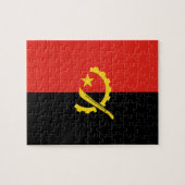 Angolese vlag legpuzzel (Horizontaal)