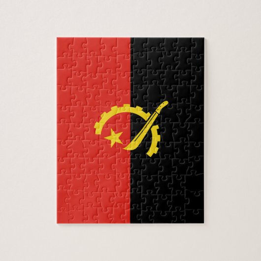 Angolese vlag legpuzzel (Verticaal)