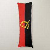 Angolese vlag lichaamskussen (Voorkant Verticaal)