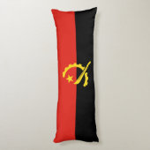 Angolese vlag lichaamskussen (Achterkant (Verticaal))