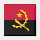 Angolese vlag magneet (Voorkant)