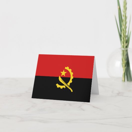 Angolese Vlag Notitiekaart (Voorkant)