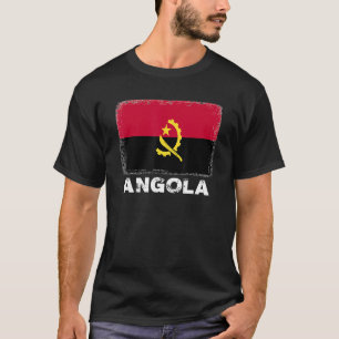Angolese vlag ondersteunt Angolese Mannen T-shirt