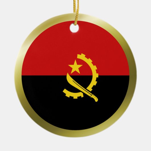 Angolese Vlag Ornament (Voorkant)