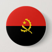 Angolese vlag ronde button 7,6 cm (Voorkant)