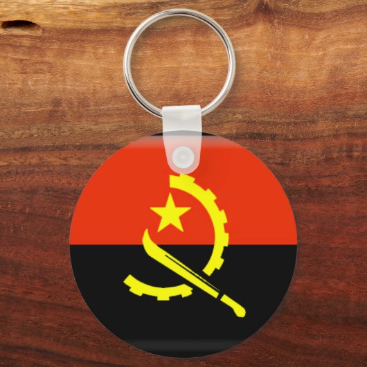 Angolese vlag sleutelhanger (Voorkant)