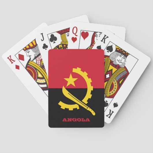 Angolese Vlag Spellen, Angola Speelkaarten (Achterkant)
