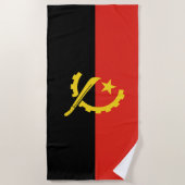 Angolese vlag strandlaken (Voorkant)