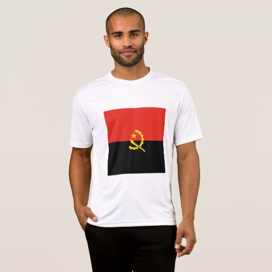 Angolese vlag t-shirt (Voorkant volledig)