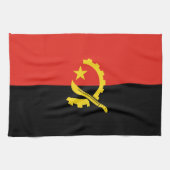 Angolese vlag theedoek (Horizontaal)
