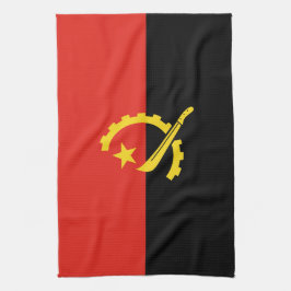 Angolese vlag theedoek