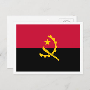Angolese vlag, vlag van Angola Briefkaart
