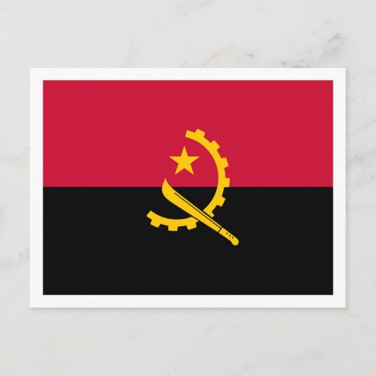Angolese vlag, vlag van Angola Briefkaart (Voorkant)