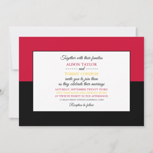 Angolese vlag, vlag van Angola bruiloft Kaart (Voorkant)