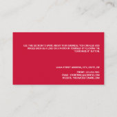 Angolese vlag, vlag van Angola Visitekaartje (Achterkant)