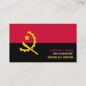Angolese vlag, vlag van Angola Visitekaartje (Voorkant)