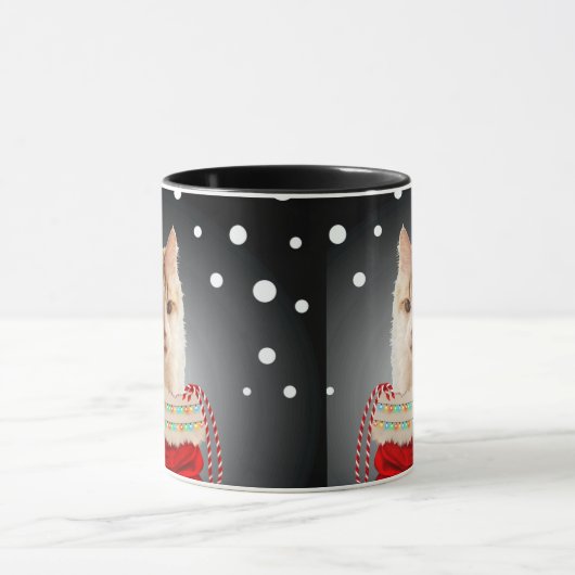 Angora Cat Holiday Mok (Midden)