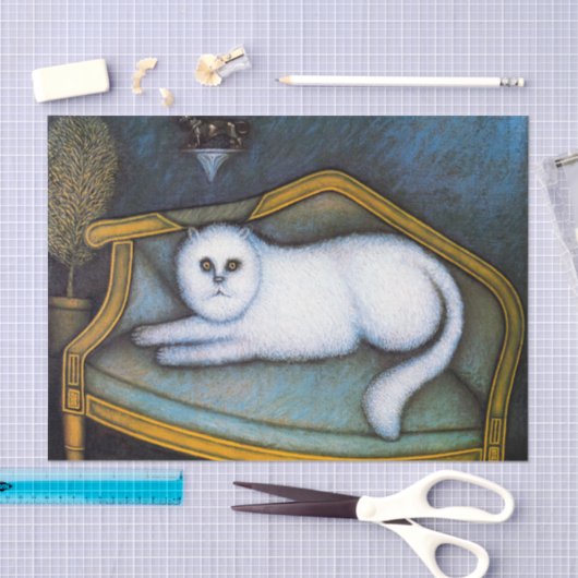 Angora cat, Morris Hirshfield Tissuepapier (Craft)