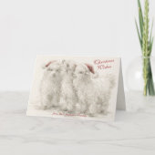 Angora Christmas Goats  Kaart (Voorkant)