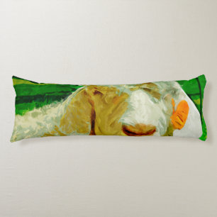 Angora Geit met het Abstracte Impressionisme van Lichaamskussen