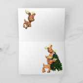 Angora Goat Kerstmis-Kaart Feestdagen Kaart (Binnen)