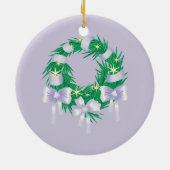 Angora Goat Wreath Holiday Ornament (Achterkant)