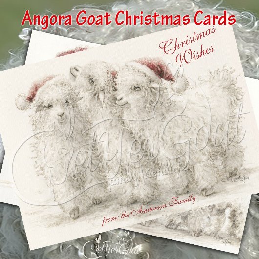 Angora Kerstgeiten Kaart