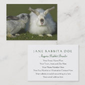 Angora Rabbit Breeder, Pet Store - Two Sided Visitekaartje (Voorkant / Achterkant)