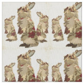 Angora Rabbits Fabric Stof (Close Up)