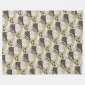 Angora Rabbits Fleece Deken (Voorkant (Horizontaal))