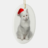 Angora Santa Cat Ornament (Rechts)