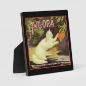  Angora White Cat Citrus Fruit Label Fotoplaat (Voorkant)
